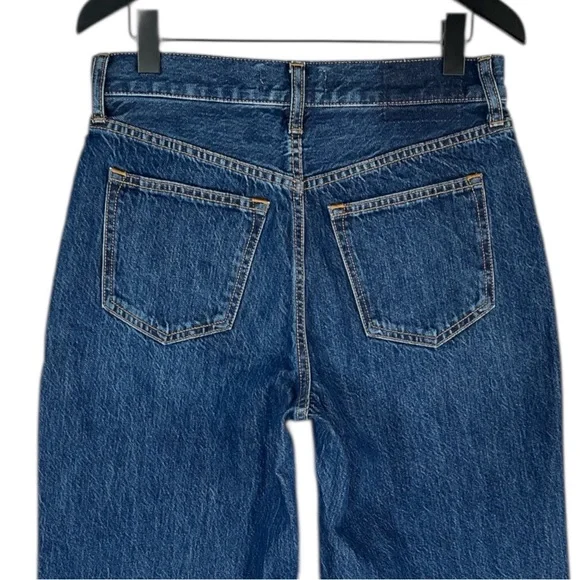 Abercrombie & Fitch High Rise Loose Jean size 27 / 4 in Medium Vintage Wash - Picture 6 of 6
